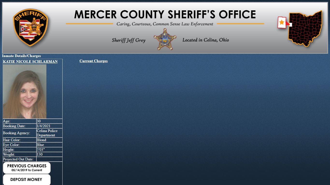 Mercer County Sheriff's Office Jail Inmate Search